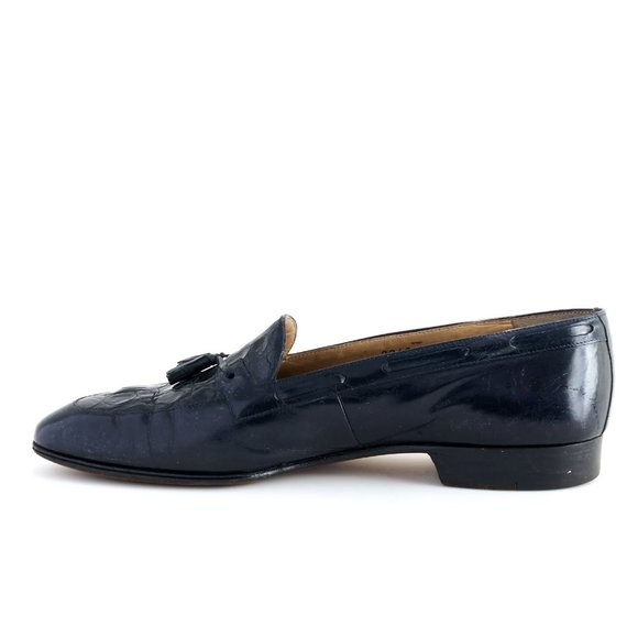 MENS Mauri Alligator Loafer Tassel, Sz: 9.5